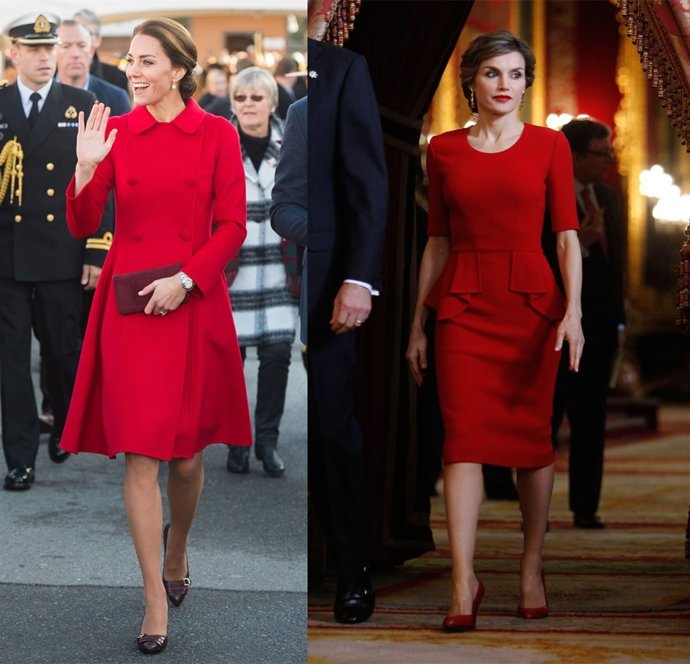 KATE MIDDLETON Y LA REINA LETIZIA 