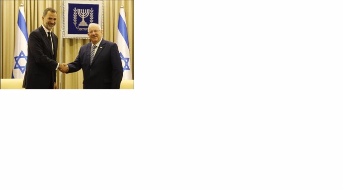 El Rey con el presidente de Israel
