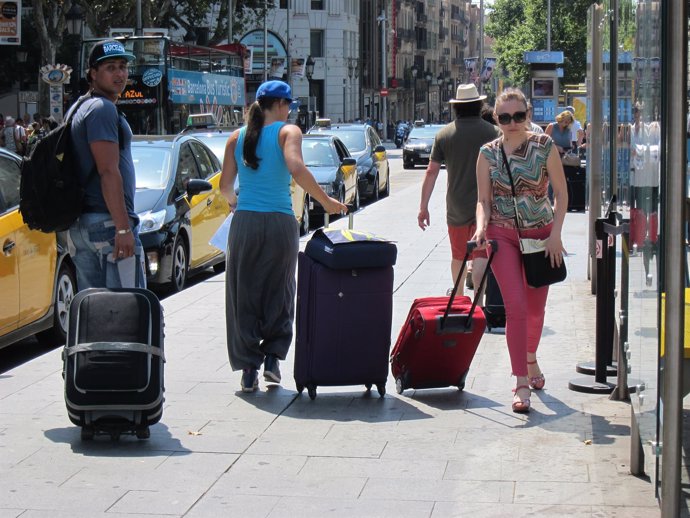 Turistas en Barcelona