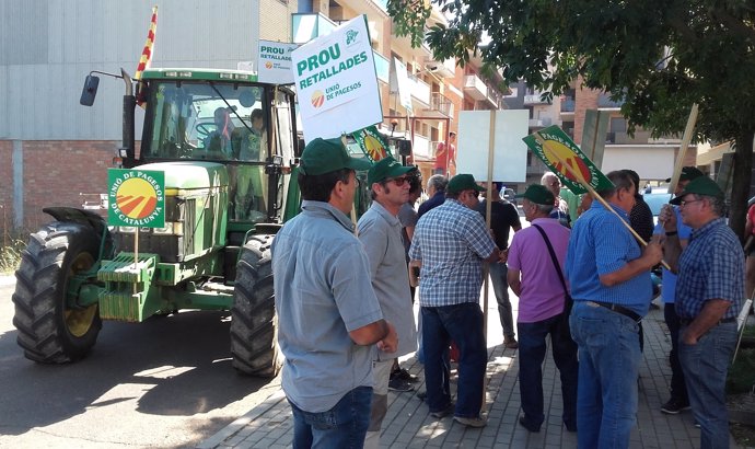 Unió de Pagesos protesta en Tremp  por los recortes a la ganadería ecológica