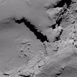 Imagen del cometa 67P tomada por Rosetta antes de estrellarse