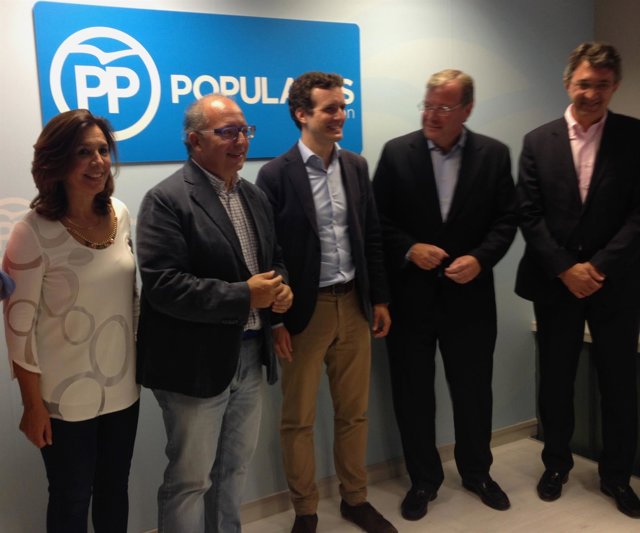 El vicesecretario de Comunicación del PP, Pablo Casado, en León