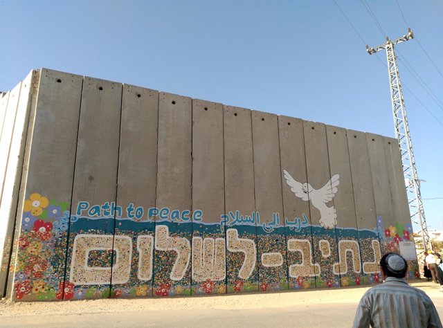 Muro en la frontera entre Israel y Gaza