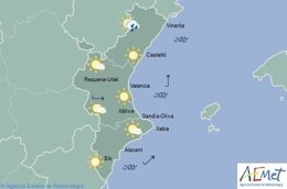 Predicción del tiempo para este sábado en la Comunitat