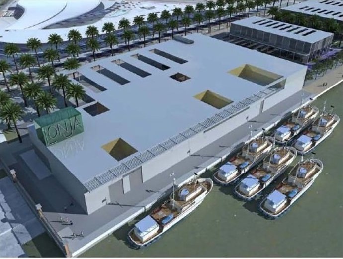 Futura lonja del puerto de Huelva.