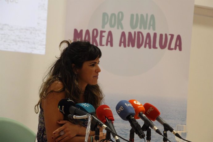 La secretaria general de Podemos Andalucía, Teresa Rodríguez