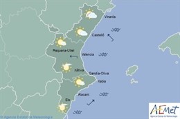 Predicción del tiempo para este domingo en la Comunitat