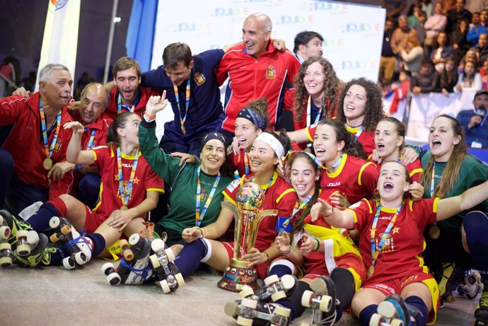 Selección española femenina de hockey sobre patines campeonas mundo Mundial