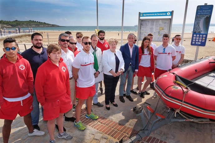 Dispositivo de salvamento en playas