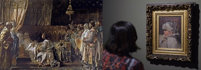 Obras de las exposiciones de Pinazo en el Museo de Bellas Artes y Bancaja