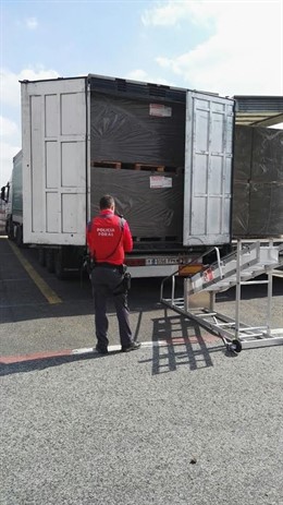 La Policía Foral realiza las diligencias del accidente