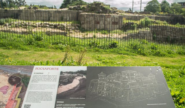 Vista del Castillo de A Rocha Forte (Santiago)