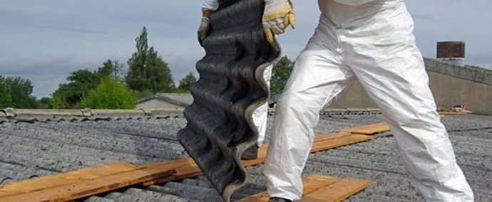 Trabajador con amianto