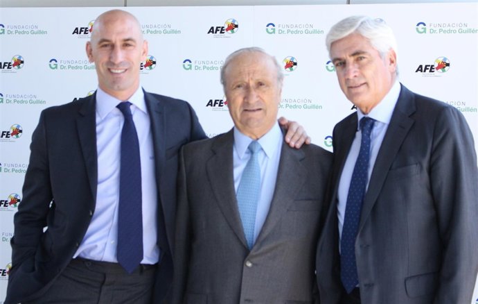 Luis Rubiales, Pedro Guillén y Clemente Villaverde