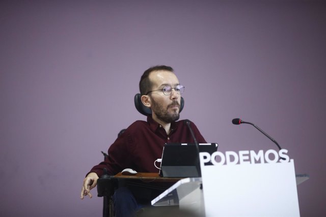 Pablo Echenique en ruda de prensa