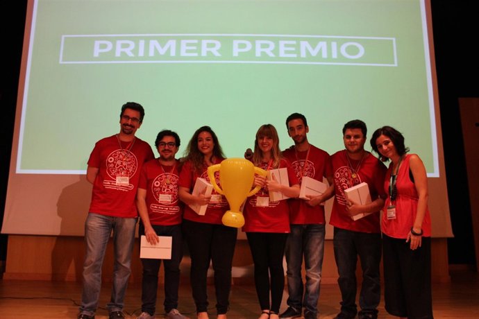 La tienda 'Indiye' como ganadores de Sevilla Startup Weekend