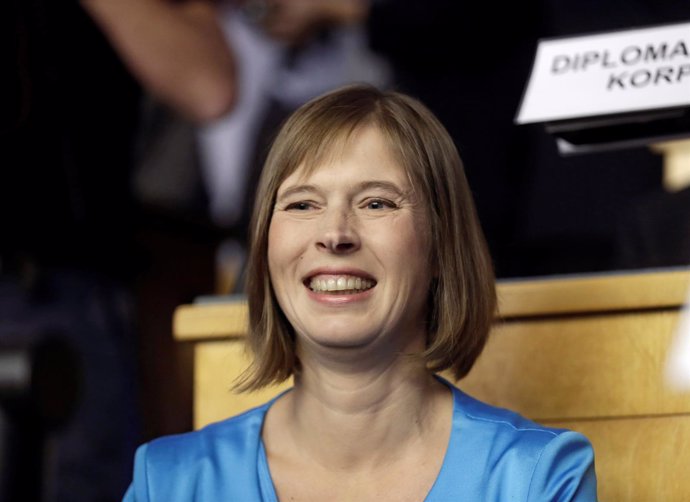 La presidenta electa de Estonia, Kersti Kaljulaid