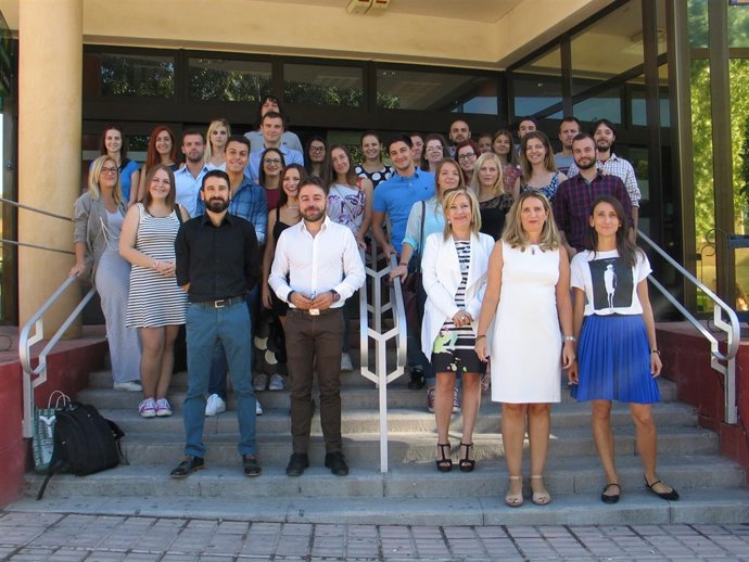 Alumnado de Serbia que estudiará este año en la UJA.