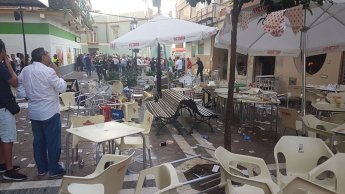 Explosión por escape de gas en bar de Vélez