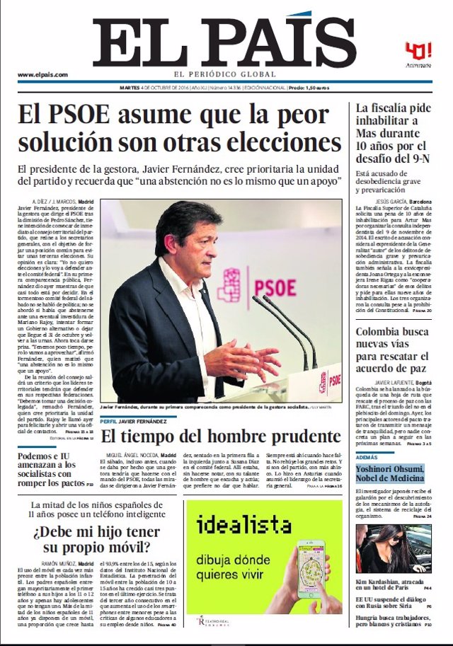 Portada El País