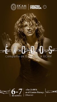 Centro Párraga de Murcia recibe este jueves y viernes a la Compañía de Danza de la UCAM con el estreno de 'Éxodos'