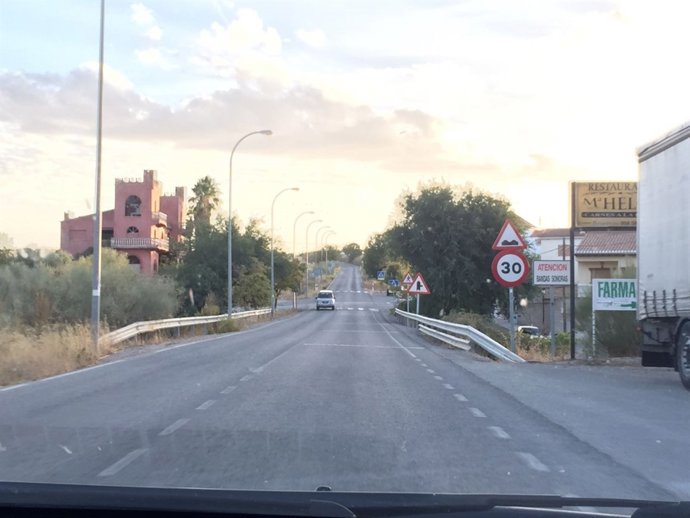 Carretera entre Granada y Alhama en la que la Junta trabajará