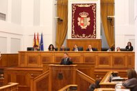 Page inicia su discurso pidiendo apoyo a PP y Podemos para rechazar el trasvase