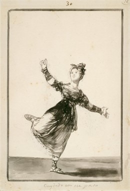 "Cuidado Con Ese Paso", Obra De Francisco De Goya Y Lucientes