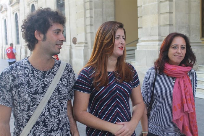 Los concejales de Participa Sevilla.