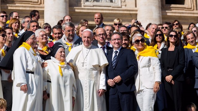 Audiencia del Papa al programa Invulnerables con J.Giró y Sor Lucía Caram