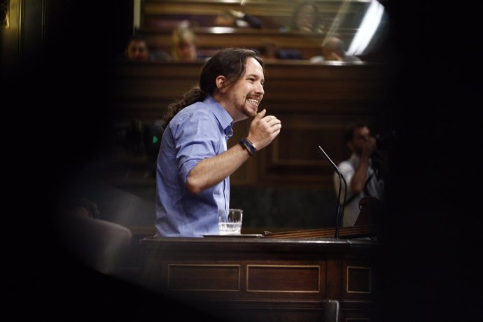 Pablo Iglesias en el debate de investidura en el Congreso