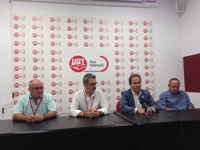 Morales, Argente, Hojas y Sáez, durante la rueda de prensa