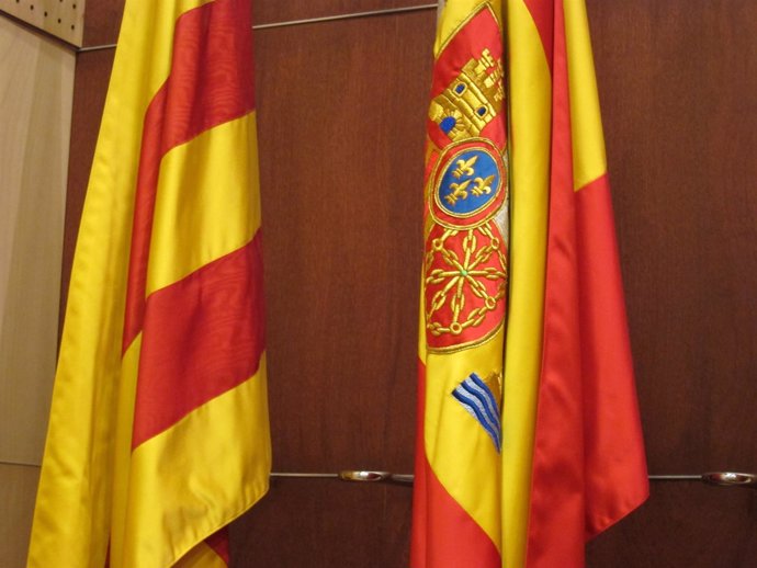 Bandera Catalana Y Española
