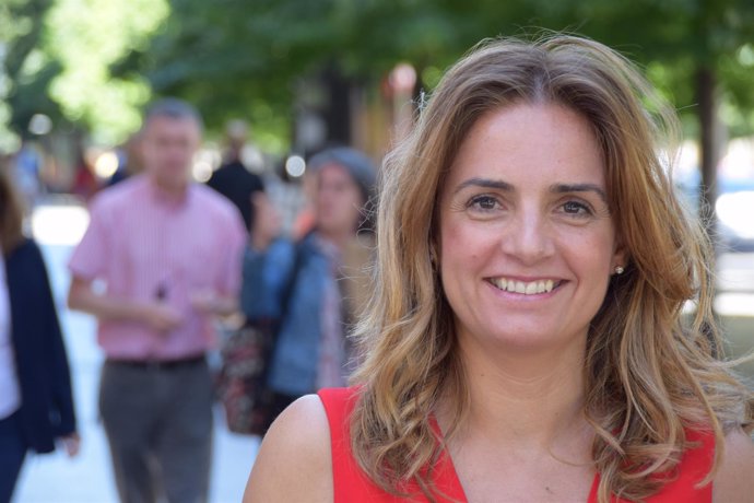Susana Sumelzo, cabeza de lista del PSOE-Zaragoza al Congreso en 2016.