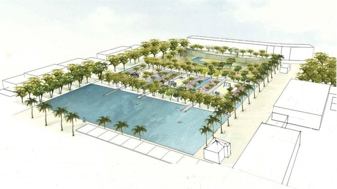 Recreación de actuación en depósitos del Parque Pignatelli