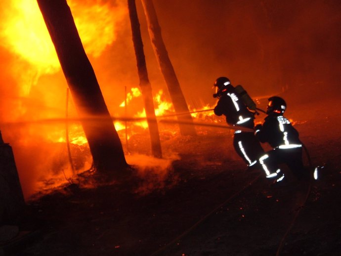 Lucha contra incendios en la Región