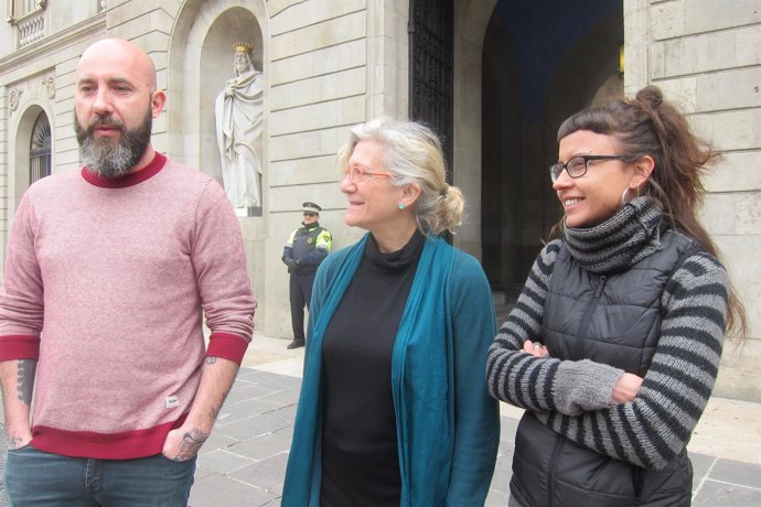 Josep Garganté, Maria José Lecha y Maria Rovira, CUP