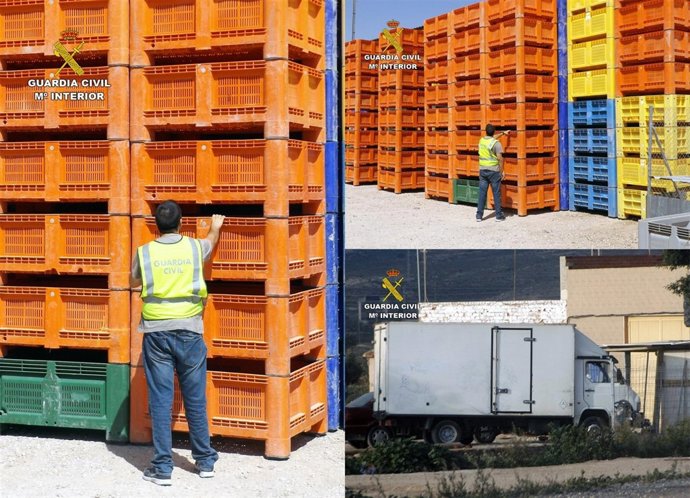 Imagen de la intervención de la Guardia Civil