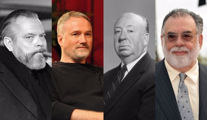 Orson Welles, David Fincher, Alfred Hitchcock y Francis Ford Coppola
