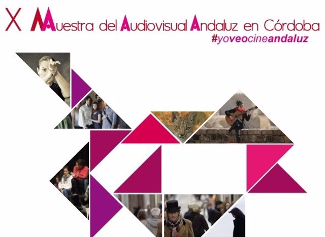 Cartel de la X Muestra del Audiovisual Andaluz