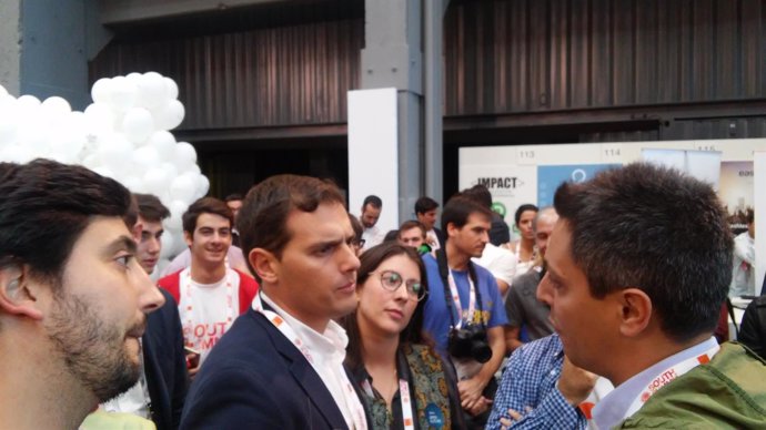 Albert Rivera y Toni Roldán en South Summit 2016