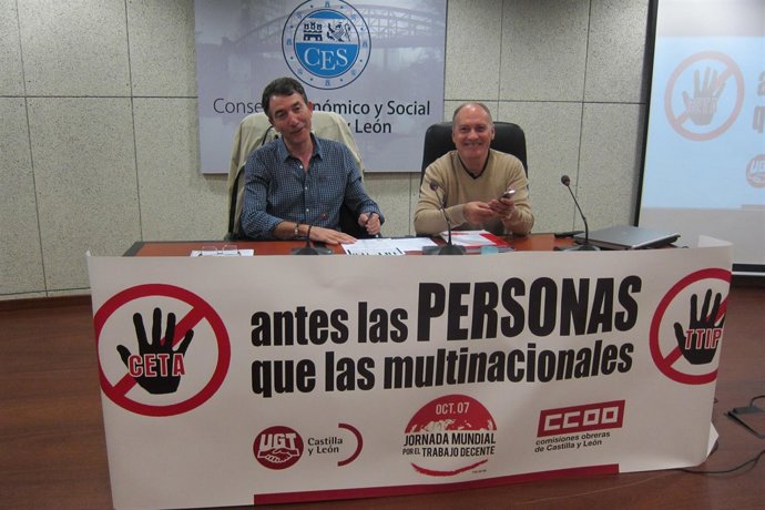 Hernández y Temprano en la jornada por el trabajo decente