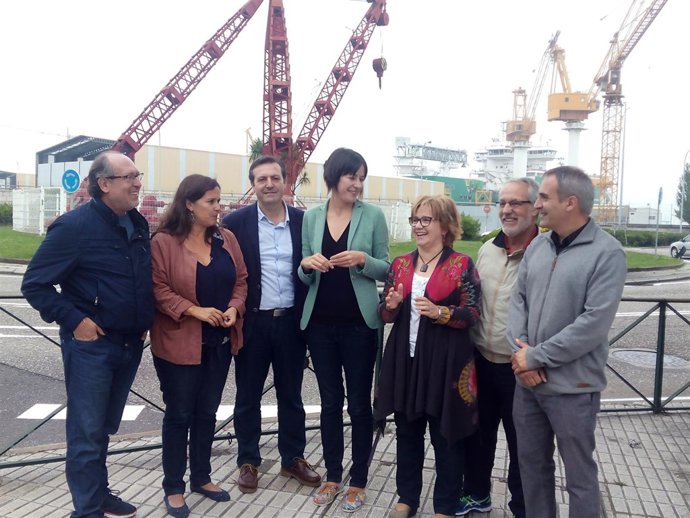 La portavoz nacional del BNG, Ana Pontón, en Vigo