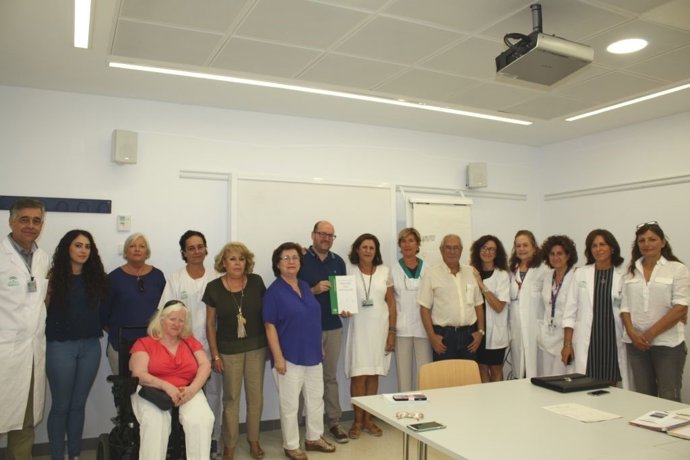 Presentación del proyecto en el Hospital Virgen de la Victoria.