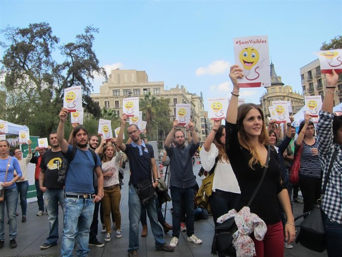 Celebración del Día Mundial de la Salud Mental en Barcelona 