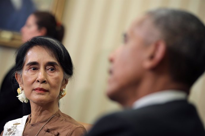 Obama recibe en la Casa Blanca a la dirigente birmana Suu Kyi