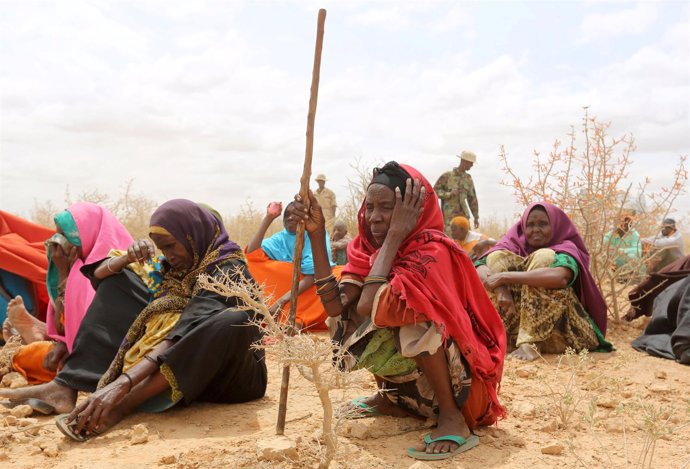 Mujeres desplazadas internas en Somalia 