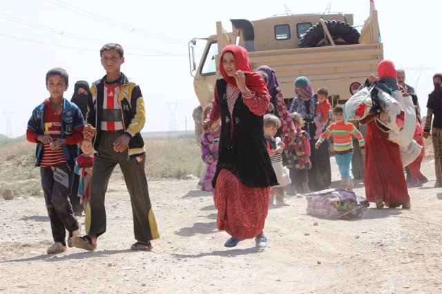 Desplazados por Estado Islámico llegan a Kirkuk