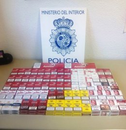 Cajetillas de tabaco de contrabando intervenidas