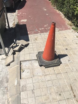 El Ayuntamiento de Fraga ha cambiado las baldosas de parte de la ciudad